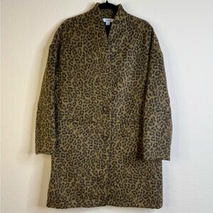 NWT Old Navy Leopard Print Cardigan Coat Womens Large